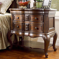 Lit double américain en bois massif avec cuir véritable, lit de mariage rétro européen de luxe, mobilier haut de gamme