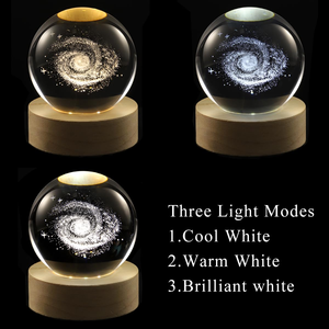 Lampe LED rechargeable par USB avec capteur tactile, base en bois massif pour chambre à coucher, support en verre cristal ou acrylique - Product Image 3