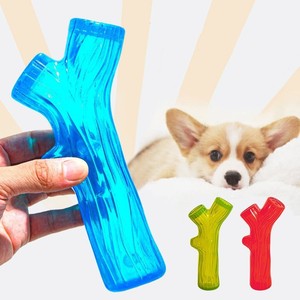 Nuevo juguete para mascotas, para masticar, limpia los dientes, resistente a mordidas, transparente, de material TPR, con sonido al morder, juguete para perros - Product Image 1