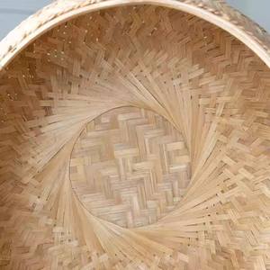 Natural/customized <b>Round</b>/Rectangle/Square Eco-Friendly Storage <b>Baskets</b> Clothing Flexible Vietnam Bamboo <b>baskets</b> - Product Image 3