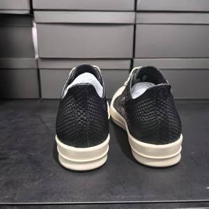 Baskets montantes d'été pour hommes, légères, en cuir véritable, à lacets, avec doublure en poils de veau doux, chaussures de marche à plateforme - Product Image 4