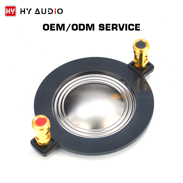 HY AUDIO 34.4 mm Silver Color Pneumatic Diaphragm Pump Spare Parts Popular High Quality Tweeter Speaker Titanium Diaphragm