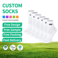 Chaussettes de sport personnalisées OEM ODM pour la course à pied, antidérapantes, avec soutien, logo personnalisé, couleur de la semelle et emballage