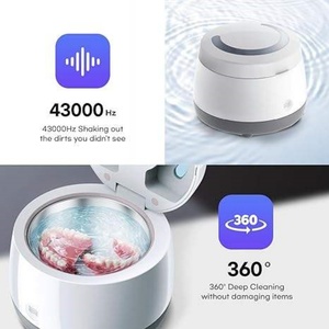 Portable Dental Cleaner Home Use Jewelry False Teeth Aligner Retainer Cleaning Machine UV <b>Denture</b> Pod Ultrasonic Cleaner - Product Image 4