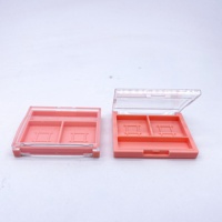 Palette de fard à paupières de luxe en plastique, transparent et vide, étui de téléphone magnétique