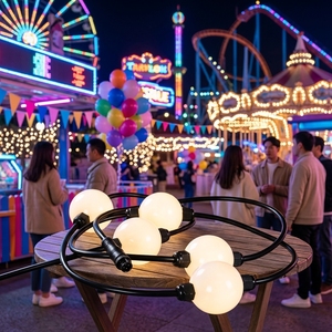 SHIJI Wholesale Customizable 50mm <strong>LED</strong> <strong>Ball</strong> Diameter 360 Degree String Light SMD5050 RGB <strong>LEDs</strong> DMX 512 Pixel <strong>Ball</strong> - Product Image 5