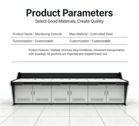 Console de Commande Double Siège Luxe 1200*900*750mm pour Centre de Contrôle, Console d'Opération Courbe Personnalisée pour Salle de Surveillance et Centre de Données