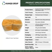 Produits de moulage en mousse de polyuréthane de forme unique, finis et semi-finis, en mousse PU, simulation pain et toast, vente en gros usine