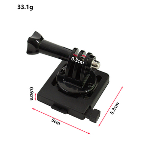 Base de Montaje Versátil para Cámara de Casco con Liberación Rápida para Grabación de Acción al Aire Libre, Adaptador Ligero de Nailon - Product Image 5