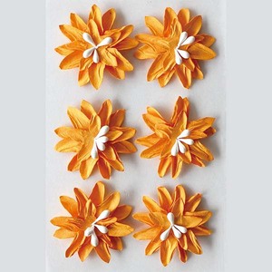28814 6 pièces coloré bricolage artisanat <span class=keywords><strong>Mini</strong></span> papier fleur autocollants pour mariage maison murs décoration scrapbooking - Product Image 5