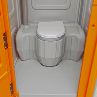 Remorque de toilettes portables faciles à nettoyer, toilettes mobiles d'urgence en HDPE, vente en gros du fabricant chinois