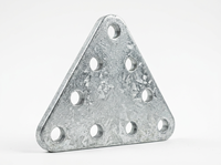 En gros, Série Zero Sixty-Six, Plaque d'angle de porte en acier en forme de L à 8 trous, électrogalvanisée et galvanisée à chaud