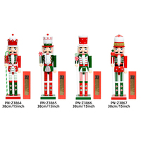 Vente en gros de décorations vertes, idées de petits cadeaux, décorations de table pour fêtes de Noël, ornements d'arbre, cadeaux, jouets, casse-noisettes en bois