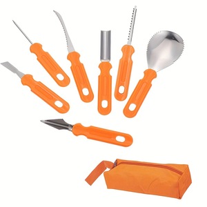 Vente en gros 7pcs 10pcs Set Vente en gros Fruits Légumes Halloween Citrouille Sculpture Kits - Product Image 2