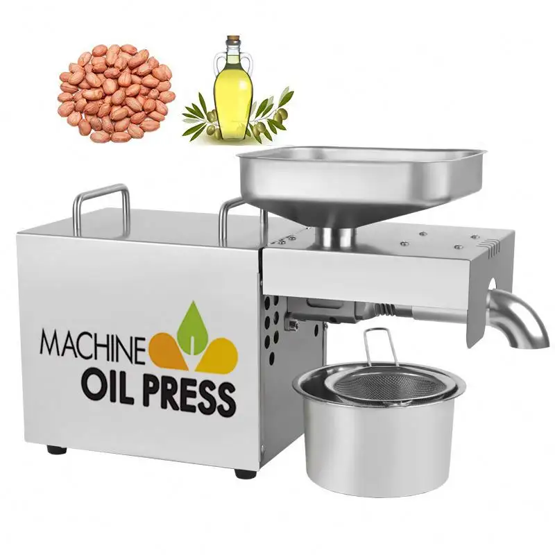 Máquina de prensado de aceite de oliva para uso doméstico, máquina de extracción de aceite comestible, pequeña