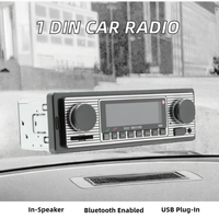 Pemutar MP3 Mobil 1 Din Murah dengan Port USB, Transmitter FM, Remote Control, Amplifier Stereo BT, Speaker Internal
