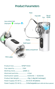 Hot Sale <strong>Nebulizer</strong> for Eyes Mouth Vitamin Household Mini Portable Medical <strong>Nebulizer</strong> Mesh <strong>Mask</strong> Kids Adults - Product Image 4