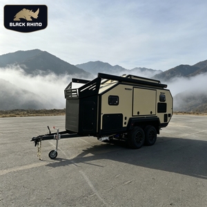 Caravane tout-terrain à double essieu pour 6 personnes, <span class=keywords><strong>avec</strong></span> toilettes et carrosserie isolée, pour le marché européen - Product Image 1