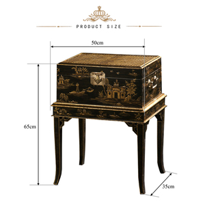 Yips serie Chinoiserie pintada a mano patrón Chinoiseries sala <span class=keywords><strong>de</strong></span> estar decoración del hogar <span class=keywords><strong>caja</strong></span> clásica en soporte - Product Image 3