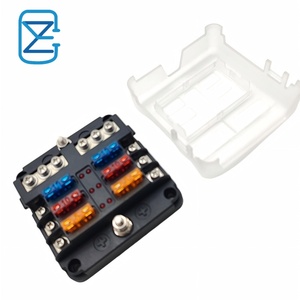 Boîtier de fusibles étanche 6 voies 12V ATC ATO avec indicateur LED et couvercle pour voiture, camion, <span class=keywords><strong>bateau</strong></span> - Product Image 1