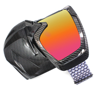 Lunettes de motocross teintées pour hommes Lunettes de moto avec masque