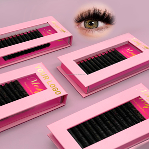 Entrepôt US fait à la main mat noir foncé Extensions de <span class=keywords><strong>cils</strong></span> individuels Volume soie DD plateaux en gros cachemire <span class=keywords><strong>cils</strong></span> De <span class=keywords><strong>Cils</strong></span> - Product Image 4