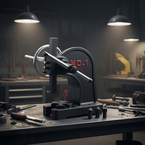 Presse à arbre manuelle 1 tonne en fonte robuste pour machines de découpe, de formage et de poinçonnage - Product Image 2