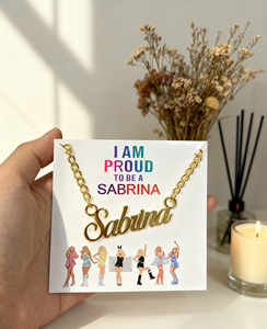 Album de mode One Direction Olivia Rodrigo <span class=keywords><strong>Sabrina</strong></span> Styles Lady g Ag a Collier Signature en acier inoxydable - Product Image 5