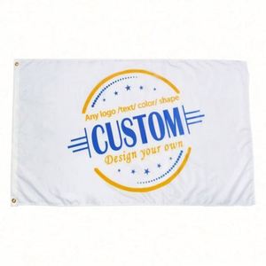 Banderas y Pancartas Personalizadas para Exteriores con Logotipo Redondo Blanco en Tela Premium de Impresión Digital con Cualquier Diseño - Product Image 3