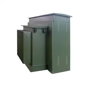 Oil Liquid-filled 3 Phase 13.8 Kv 1000 Kva Loop Radial Feed Electrical Pad Mount Transformer With Cabinet