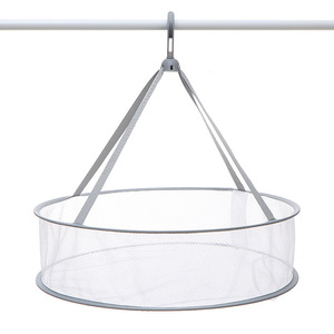 Panier de séchage de vêtements rond avec crochet, séchoir peu encombrant pour usage intérieur - Product Image 2
