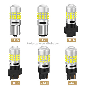Kaidengzhe Ô Tô Màu Đỏ Màu Trắng Hổ Phách LED Máy Chiếu Bóng Đèn 1156 7443 3157 1157 12V 42smd Tín Hiệu Lần Lượt Xếp Phía Sau Đèn - Product Image 6