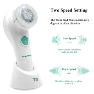 <span class=keywords><strong>TOUCHBeauty</strong></span>ポータブルフェイシャルエクスフォリエーター電動洗顔機シリコンスクラブポアクレンザースピンフェイシャルクレンジングブラシ