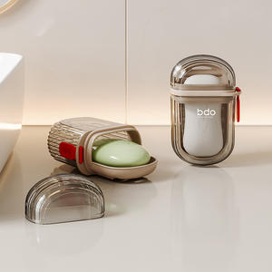 Portasapone Trasparente in Plastica, Contenitore Portatile Impermeabile per Sapone, per Bagno e Campeggio - Product Image 3