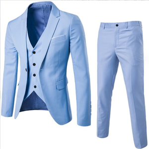 <span class=keywords><strong>Traje</strong></span> casual de negocios para <span class=keywords><strong>hombre</strong></span>, conjunto de 2 piezas para <span class=keywords><strong>boda</strong></span> - Product Image 5