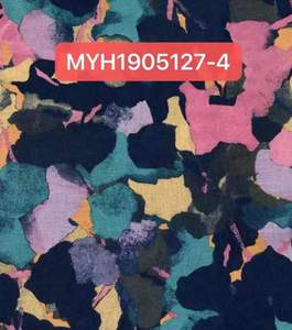 बैंगनी गुलाबी फूल बुने बंदना 100% लिनन डिजिटल प्रिंट कपड़े, लड़कियों और लड़कों के लिए शर्ट सोफे कुशन पोशाक - Product Image 5