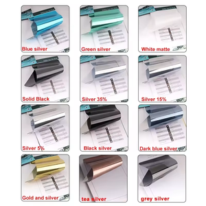 Specchio riflettente matel argento blu 1.52*30m di costruzione finestra di vetro protector anti scratch auto <span class=keywords><strong>adesivo</strong></span> pet materiale solare pellicola - Product Image 6