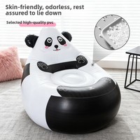 Fauteuil gonflable portable en PVC écologique pour l'extérieur, motif dessin animé mignon, pour l'exportation