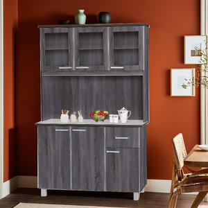 Armario de cocina de madera contrachapada hecho a medida OEM con organizador de encimera incorporado hecho a mano en Malasia - Product Image 1