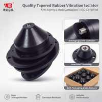 Isolateur de vibrations en caoutchouc HVAC de type cône, support d'isolation des vibrations, amortisseur de chocs en caoutchouc pour pompe, ventilateur, climatiseur