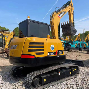 Excavatrices sur chenilles SANY d'occasion certifiées CE avec godet, excavatrice d'occasion SY60C 6 tonnes à vendre, machines de Chine - Product Image 1