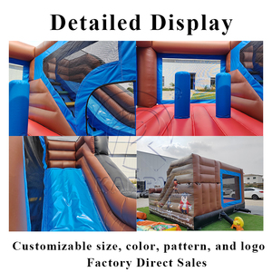 Castillo Inflable para Niños, Tobogán Inflable con Forma de Barco Pirata para Exteriores, Casa de Brinco Inflable Comercial en Venta - Product Image 2