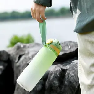 Jarro de água grande de plástico Tritan sem BPA para esportes ao ar livre unissex, garrafa de água motivacional, marcador de tempo fitness