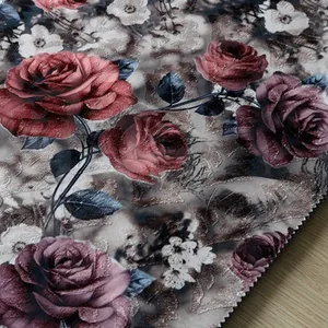 Tissu de tapisserie jacquard tricoté, 100% polyester, 280GSM, haute qualité, offre spéciale
