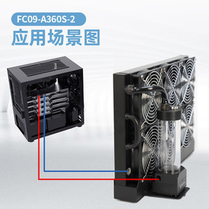 โอโคโคค อัส360 พีอาร์หม้อน้ำระบายความร้อนด้วยน้ำ 2300 รอบต่อนาที พัดลม 12V สำหรับเครื่องพิมพ์ 3 มิติ เครื่องแกะสลัก อุปกรณ์การแพทย์ - Product Image 3