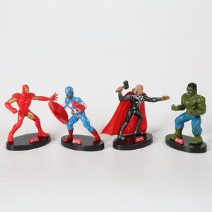 Avengers Action Figures Set Iron Man Captain America Thor Hulk Marvel Toys For Kids Collectible Figures 4 Pack - Product Image 1