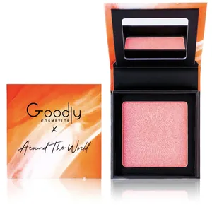 OEM Private Logo Cheek Face Blusher Powder Luminous Soft Peach Shade Sunrise Blush Palette