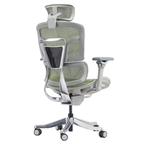 Accoudoir 6D Support lombaire réglable Chaise de patron de luxe Chaise de jeu en maille grise Chaise de bureau ergonomique