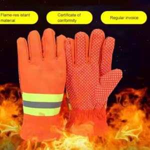 Gants de sécurité ignifuges en coton orange 2025, antidérapants, texturés aux doigts, imperméables et réfléchissants la chaleur, vente en gros directe usine - Product Image 5