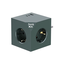 Prise de courant cubique multifonctionnelle PD20W nouvellement conçue 3 prises EU avec 1 USB 2 Type C